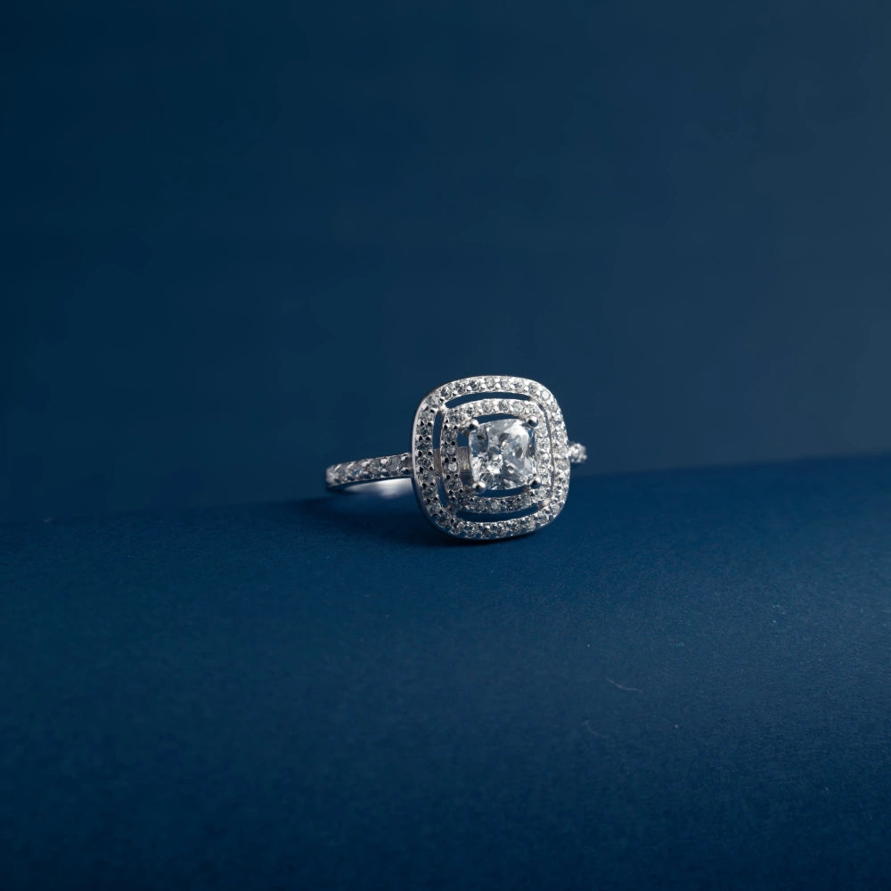 Imperial Cushion Halo Ring