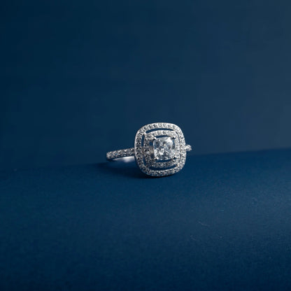 Imperial Cushion Halo Ring