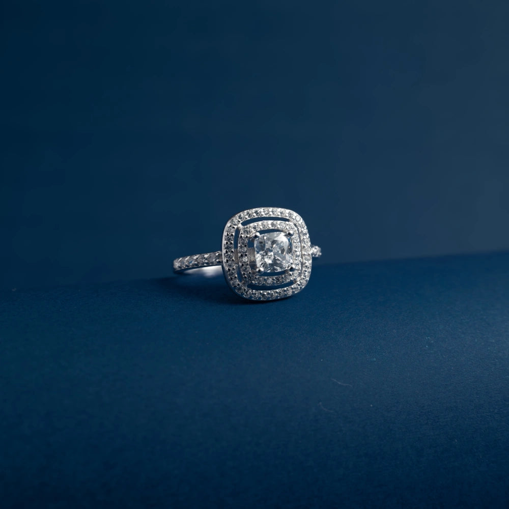Imperial Cushion Halo Ring