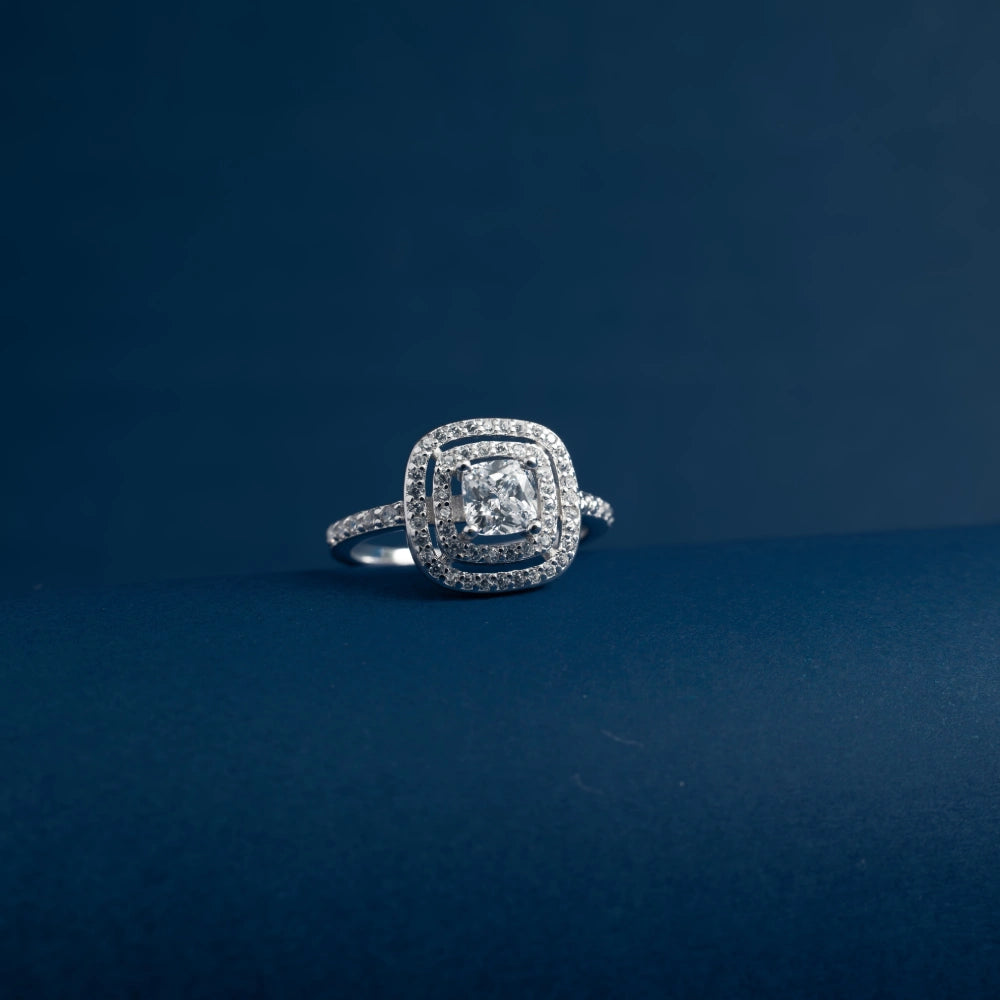 Imperial Cushion Halo Ring