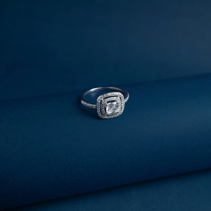 Imperial Cushion Halo Ring