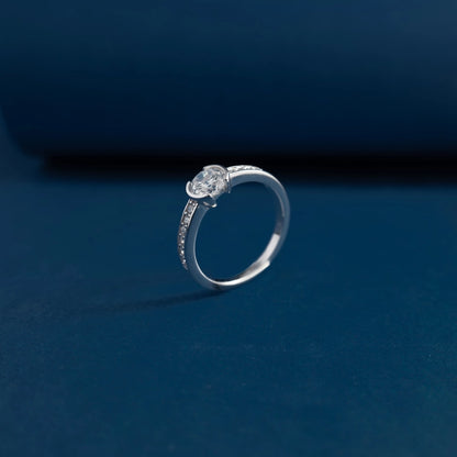Luna Halo Crystal Ring