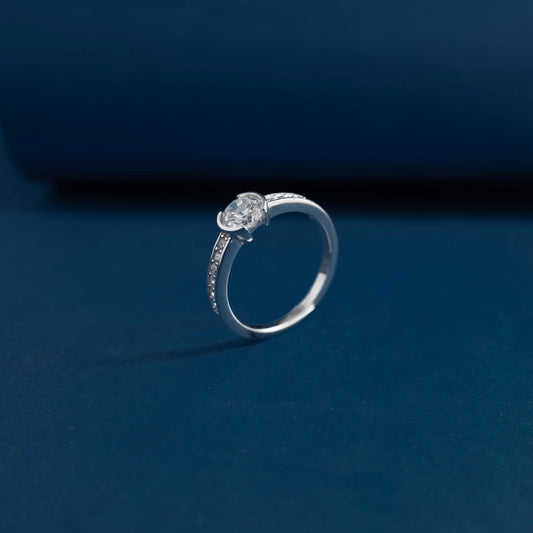 Luna Halo Crystal Ring
