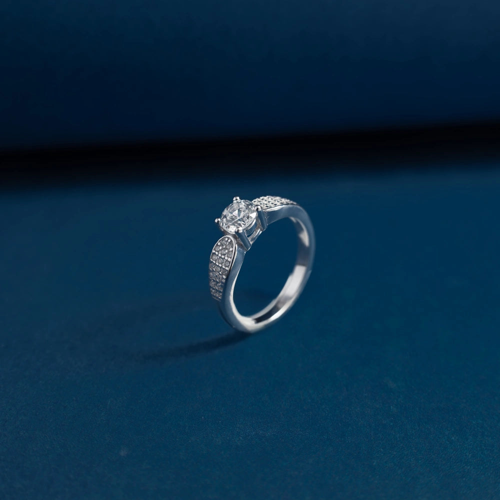 Celestial Crown Solitaire Ring