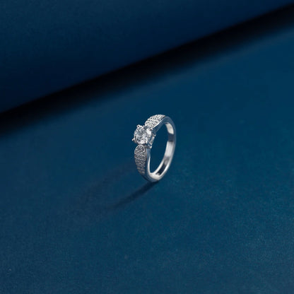 Celestial Crown Solitaire Ring