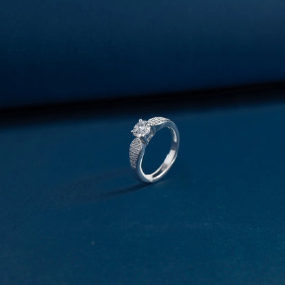 Celestial Crown Solitaire Ring