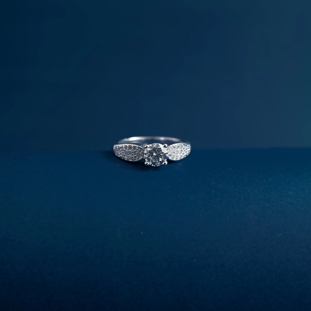 Celestial Crown Solitaire Ring