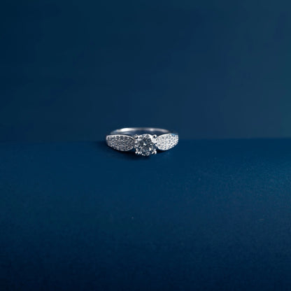 Celestial Crown Solitaire Ring