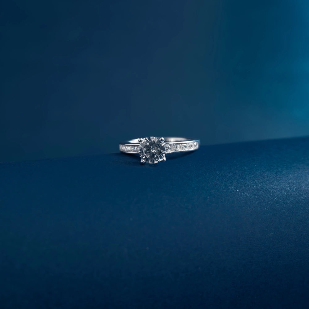 Solitaire Brilliance Crystal Ring