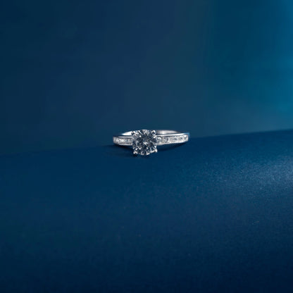 Solitaire Brilliance Crystal Ring