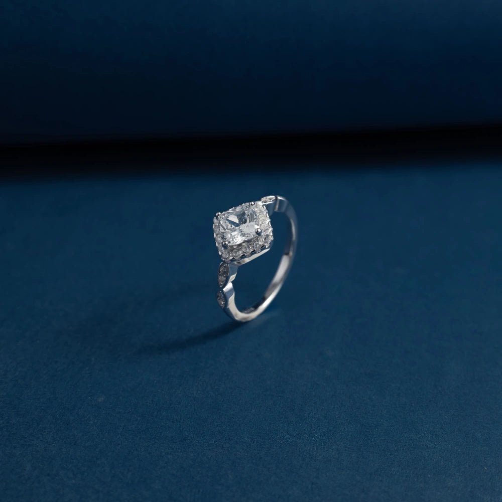 Royal Cushion Halo Ring