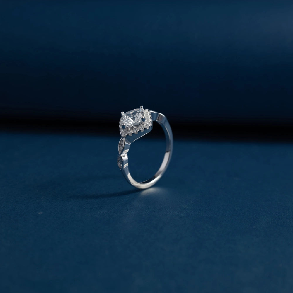 Royal Cushion Halo Ring