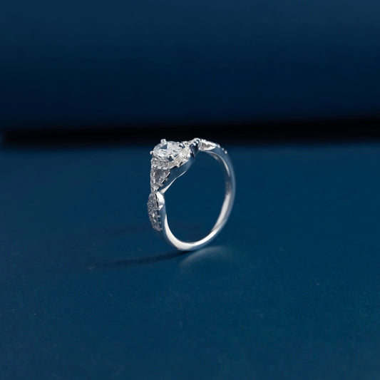 Royal Halo Solitaire Ring