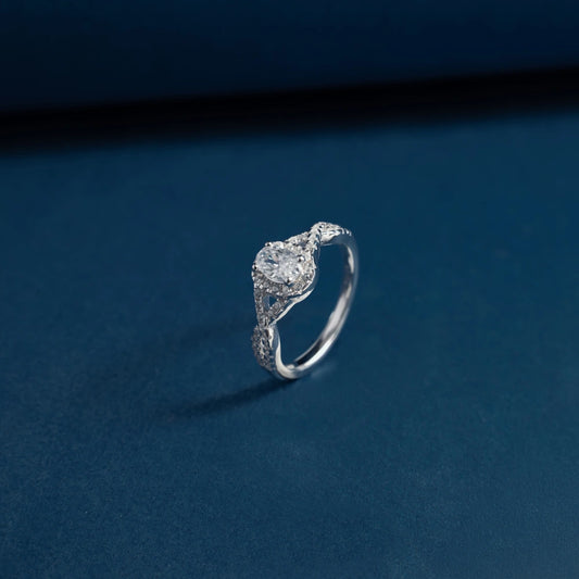 Royal Halo Solitaire Ring
