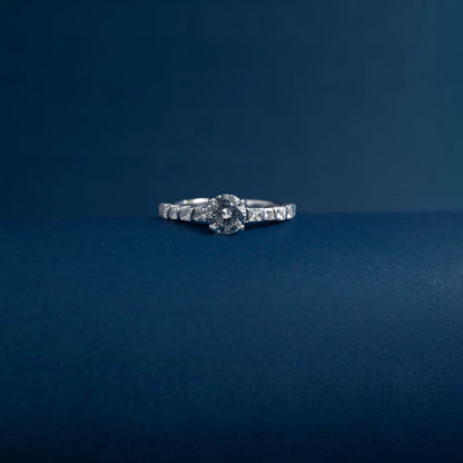 Radiant Solitaire Eternity Ring