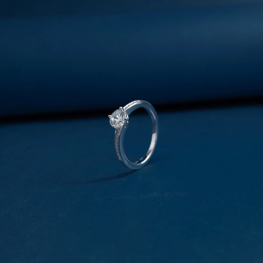 Starlight Solitaire Crystal Ring