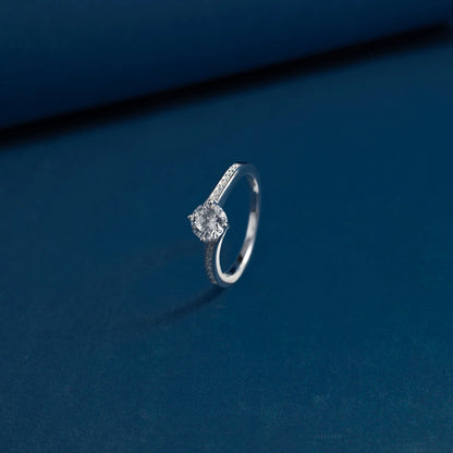 Starlight Solitaire Crystal Ring