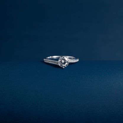 Starlight Solitaire Crystal Ring