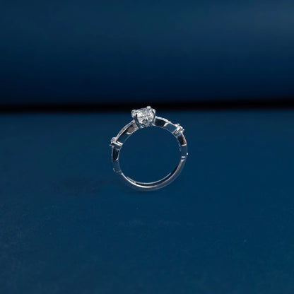Twilight Solitaire Crystal Ring