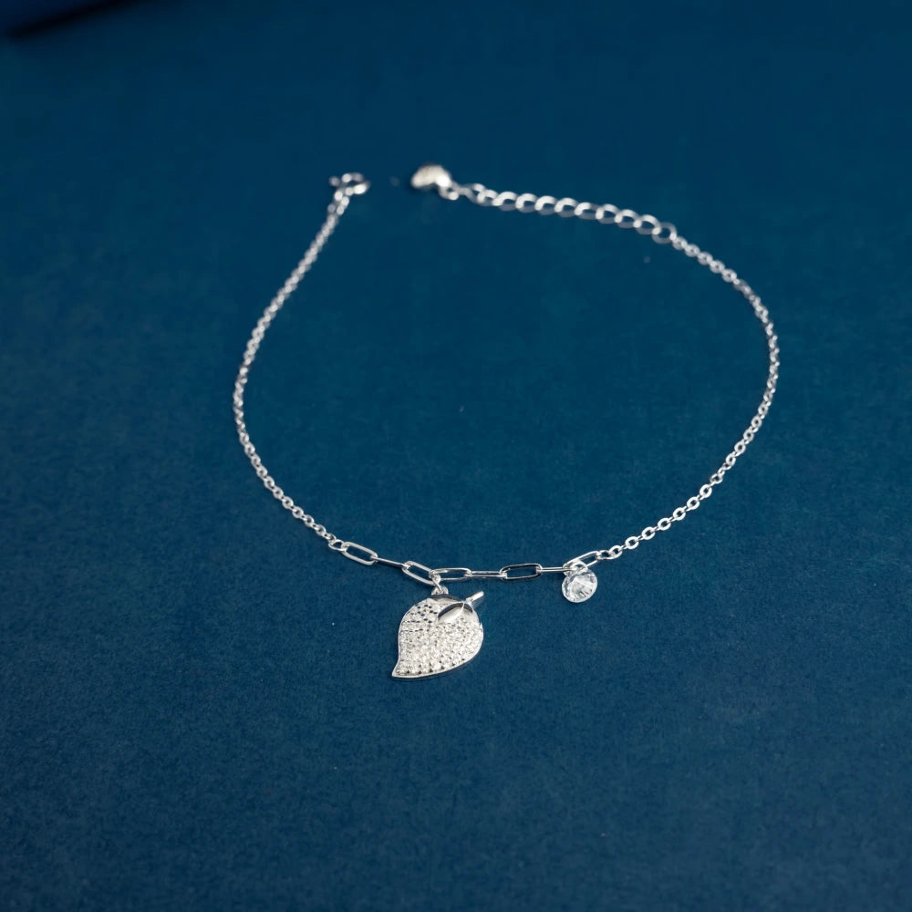 Crystal Strawberry Charm Bracelet