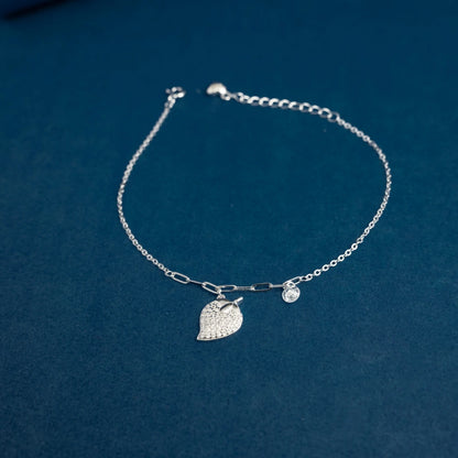 Crystal Strawberry Charm Bracelet