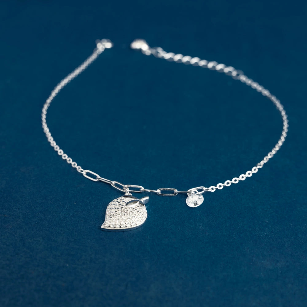 Crystal Strawberry Charm Bracelet