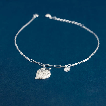 Crystal Strawberry Charm Bracelet