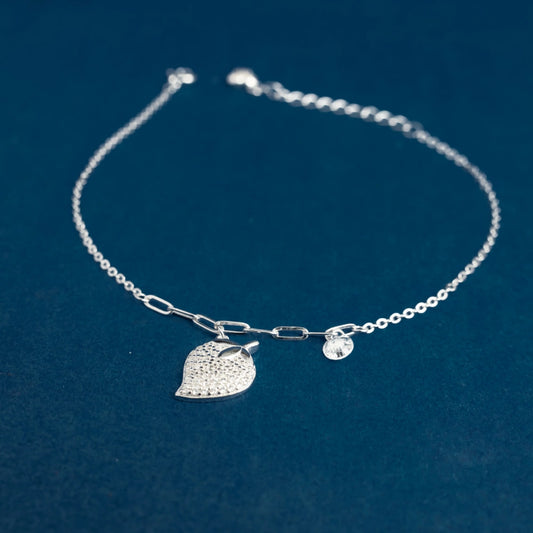 Crystal Strawberry Charm Bracelet