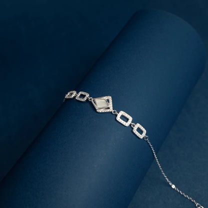 Diamond Accent Mother of Pearl Bracelet