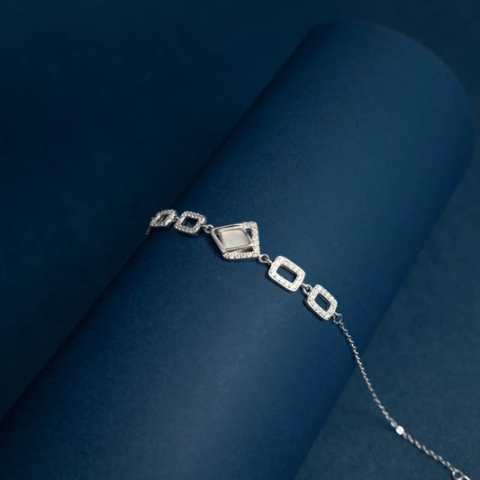 Diamond Accent Mother of Pearl Bracelet