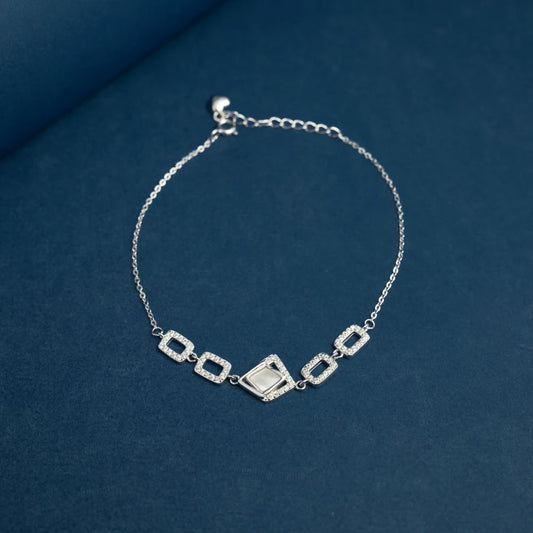Diamond Accent Mother of Pearl Bracelet