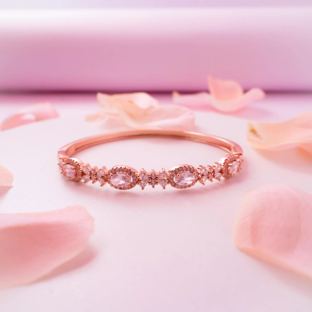 Rose Halo Crystal Bracelet