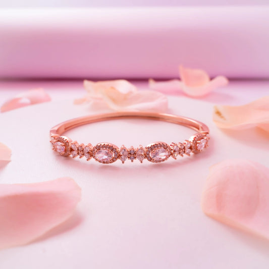 Rose Halo Crystal Bracelet