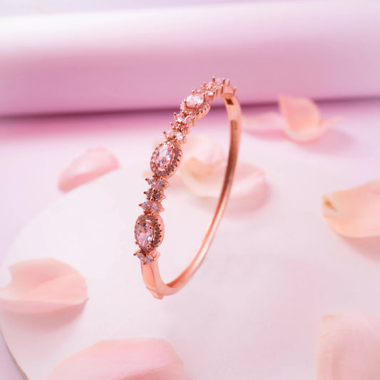 Rose Halo Crystal Bracelet