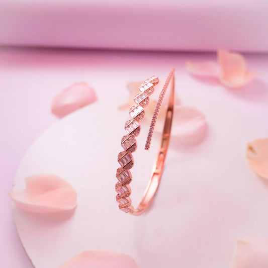 Rose Gold Infinity Sparkle Bracelet