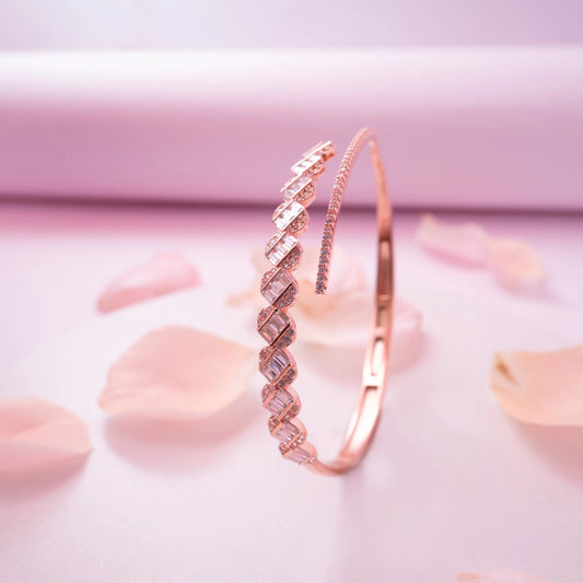 Rose Gold Infinity Sparkle Bracelet