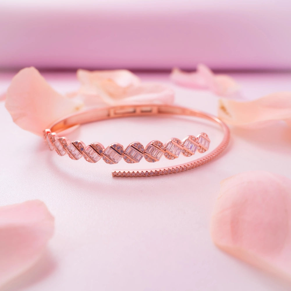 Rose Gold Infinity Sparkle Bracelet