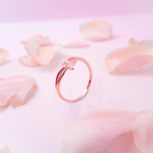 Crystal Flutter Butterfly Ring