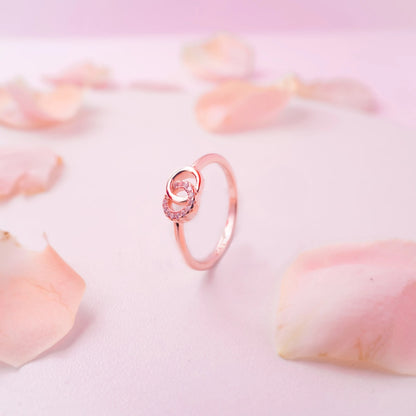 Infinity Halo Crystal Ring