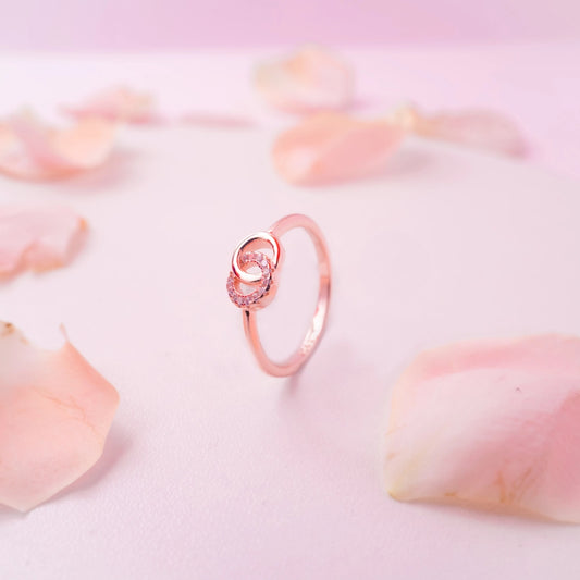 Infinity Halo Crystal Ring