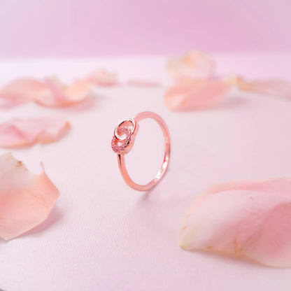 Infinity Halo Crystal Ring