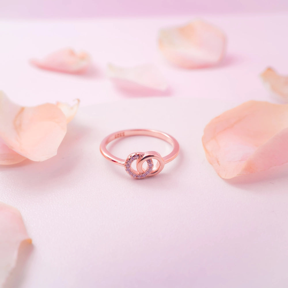 Infinity Halo Crystal Ring