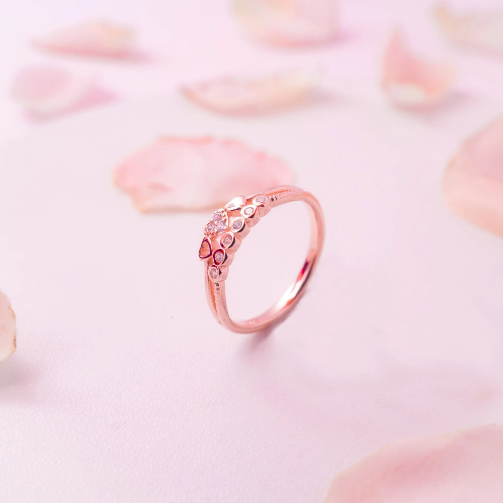 Crystal Blossom Vine Ring