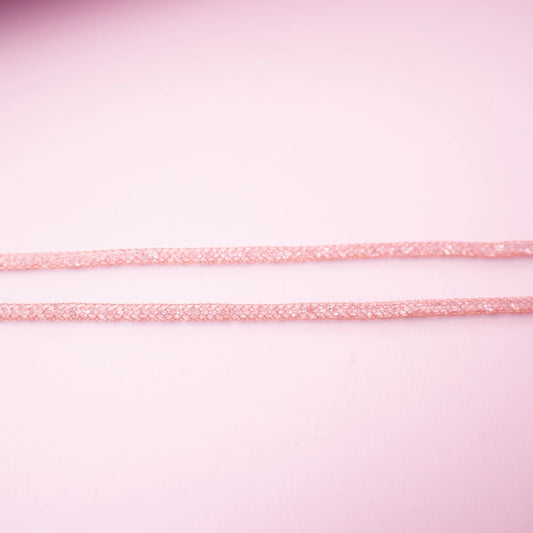 Rose Gold Crystal Mesh Choker Anklets