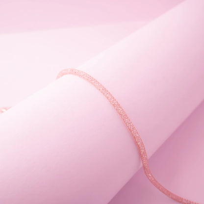 Rose Gold Crystal Mesh Choker Anklets