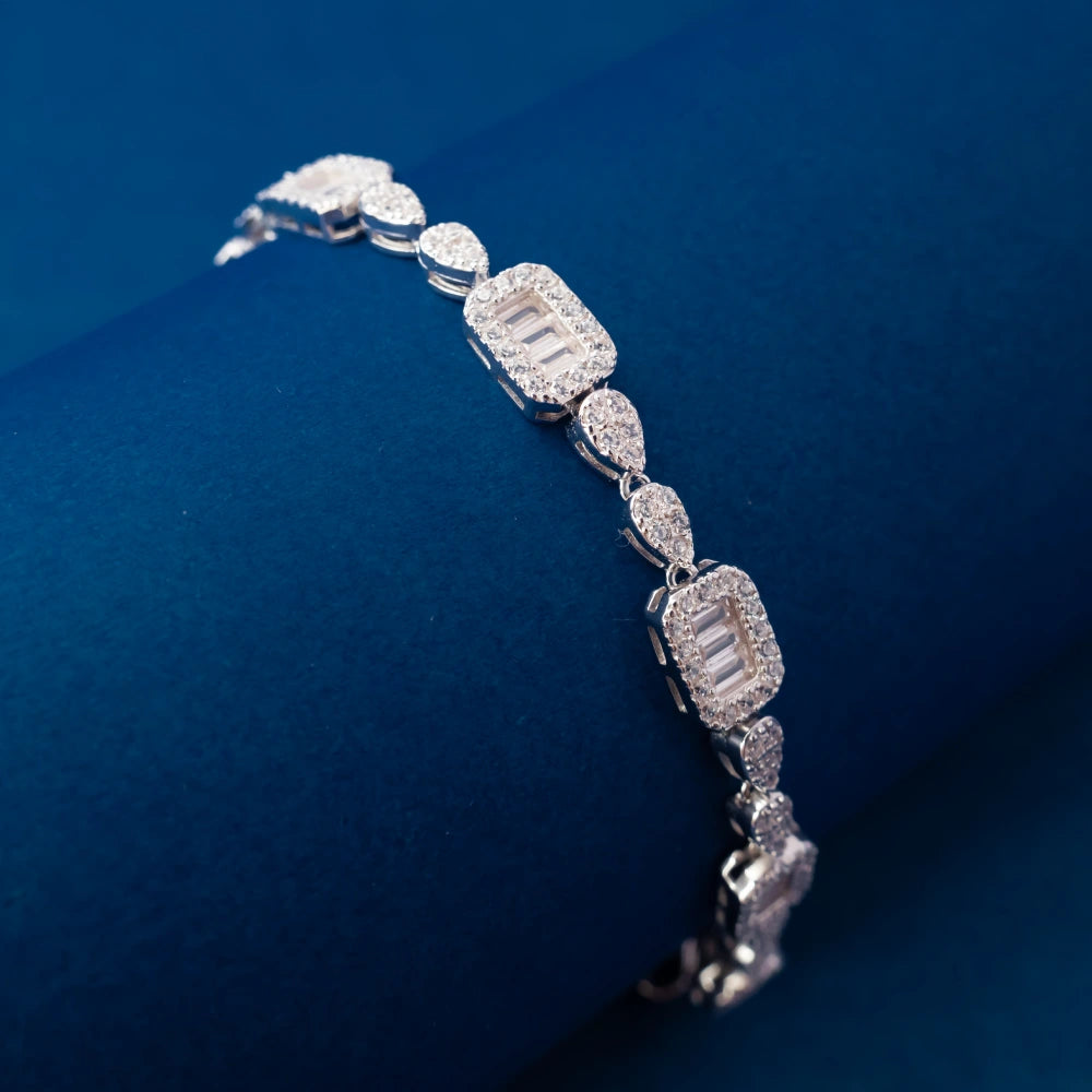 Royal Blue & White Diamond Bracelet