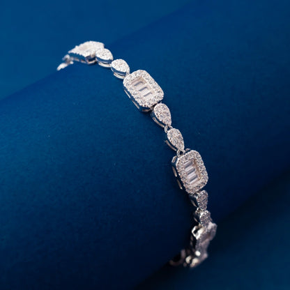 Royal Blue & White Diamond Bracelet