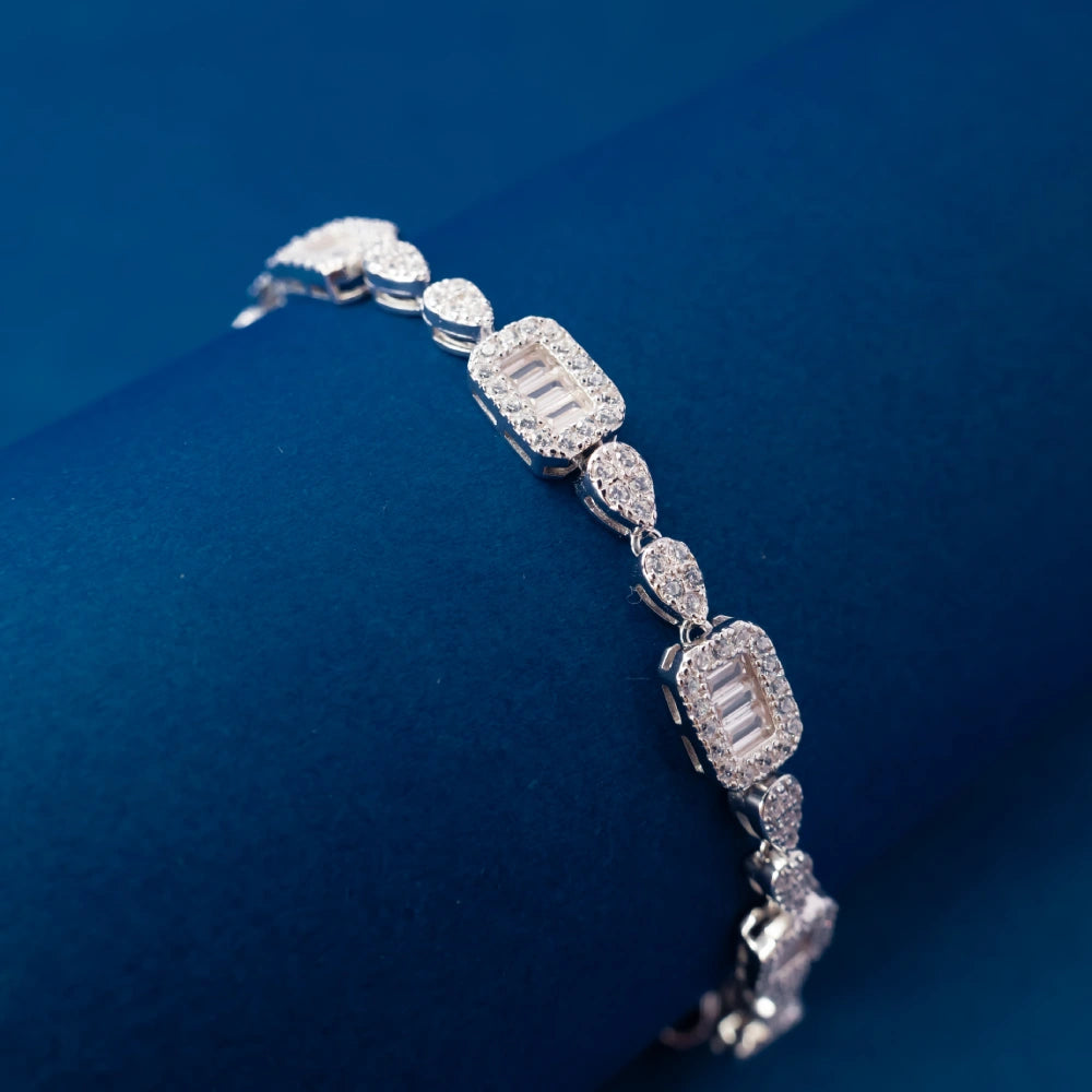 Royal Blue & White Diamond Bracelet