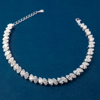 Marquise Crystal Tennis Bracelet