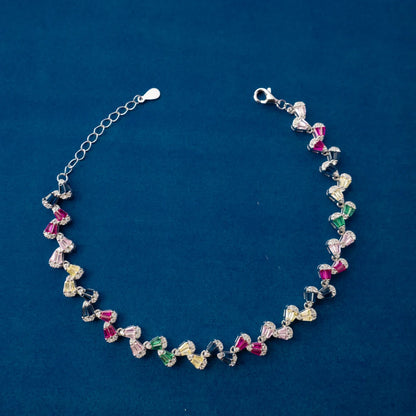 Multicolor Crystal Tennis Bracelet